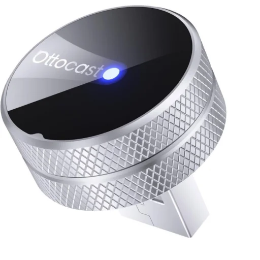 Bezdrôtový adaptér Carplay / Android Auto Ottocast Mini Slim Tube pre sériu Apple iPhone / Android, strieborný CP88-T4 - 1