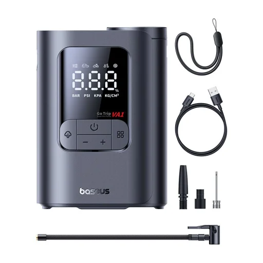 Baseus GoTrip VA1 autokompresor 150 PSI 7500 mAh, tmavosivý C0119601 - 1