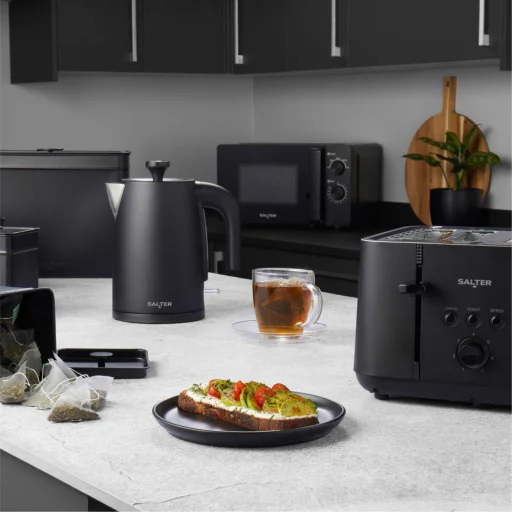 Salter EK5565MBLKFVDE Kuro 4-plátkový hriankovač - 6