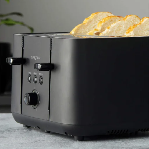 Salter EK5565MBLKFVDE Kuro 4-plátkový hriankovač - 4