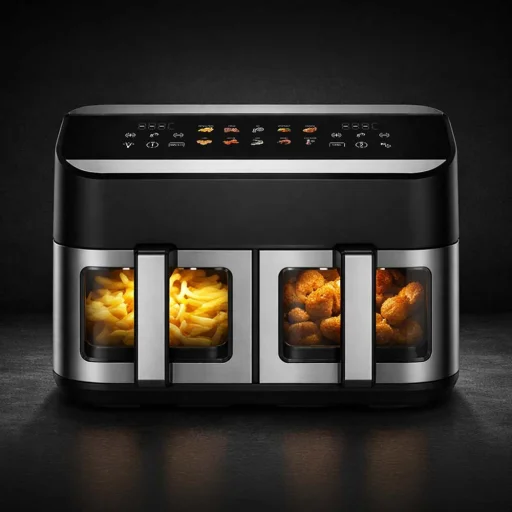 Gastroback 42586 multifunkčná teplovzdušná fritéza Duo Heat Family 9 l - 6