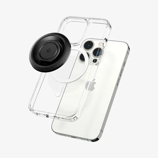 Spigen - Držiak na telefón O-Mag OM100 (AMP03120) - Dizajn odolný voči poškriabaniu, Silné magnetické uchytenie, 360° rotácia - Čierna - 7