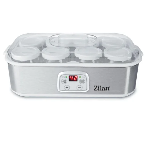 Zilan ZLN6104 joghurtkészítő, 25 W, 1,4 liter kapacitás, 8db üvegedény, állítható hőmérséklet, időzítő, automatikus kikapcsolás - 2
