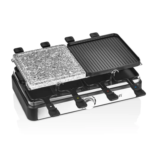 Zilan ZLN8863 raclette grill, 1500 W, 2 az 1-ben, alumínium sütőlap, tapadásmentes bevonat, hőfokszabályozó, kiegészítők - 1