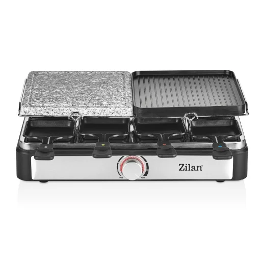 Zilan ZLN8863 raclette grill, 1500 W, 2 az 1-ben, alumínium sütőlap, tapadásmentes bevonat, hőfokszabályozó, kiegészítők - 2