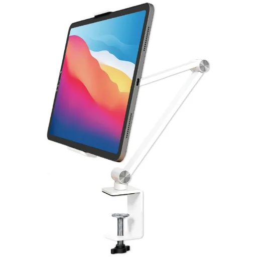4smarts ErgoFix H9 stolný stojan na telefón a tablet biely - 6