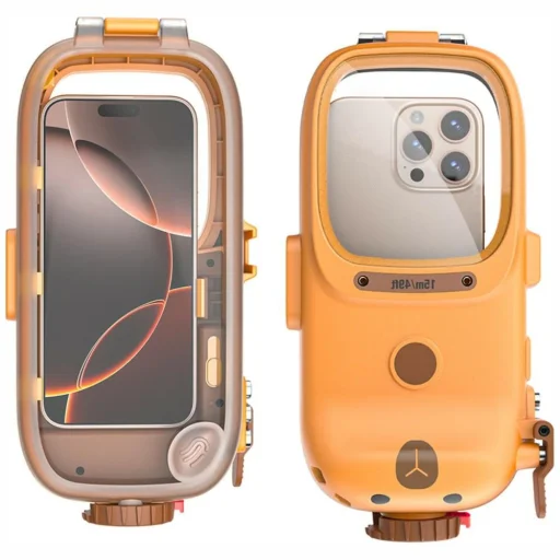 4smarts Shark Universal 15m vízálló univerzális telefontok narancssárga tok - 1