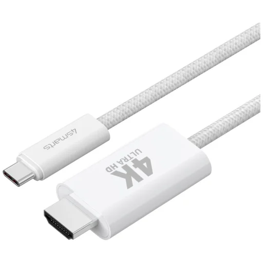 4smarts USB-C - HDMI kábel 2 m biely - 2
