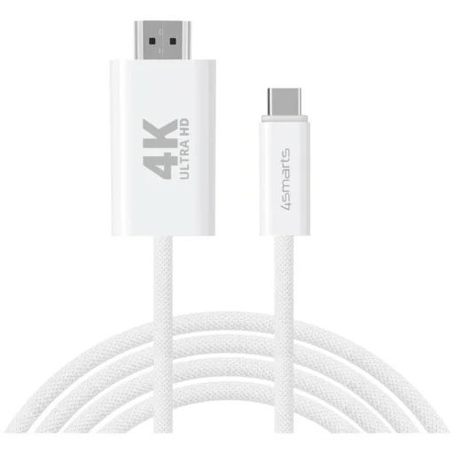 4smarts USB-C - HDMI kábel 2 m biely - 1