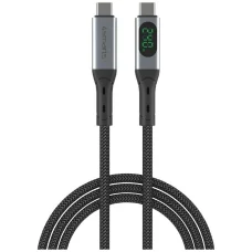 4smarts DigitCord 240W 1,5 m USB4 čierny Type-C USB kábel