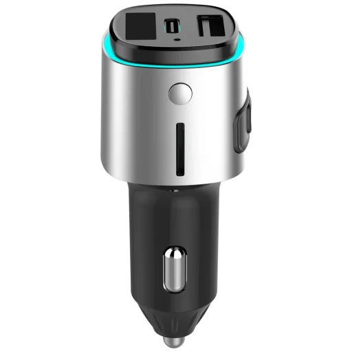 4smarts Media&Assist 2 FM Bluetooth autós töltő multimédiás bemenettel és kihangosító funkcióval ezüst - 3