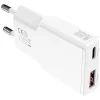 4smarts PDPlug Duos Slim 30W GaN USB-C, USB-A sieťový nabíjací adaptér biely thumbnail