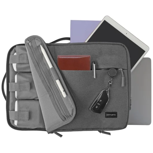 4smarts AirCushion Multi Sleeve 15-palcová taška na notebook sivá - 6