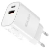 JELLICO sieťová nabíjačka WJ-C60 PD 20W 1xUSB-C + 1xUSB QC3.0 + USB-C - Lightning kábel Biela thumbnail