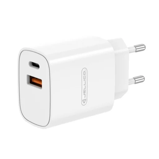 JELLICO sieťová nabíjačka WJ-C60 PD 20W 1xUSB-C + 1xUSB QC3.0 + USB-C - Lightning kábel Biela - 2
