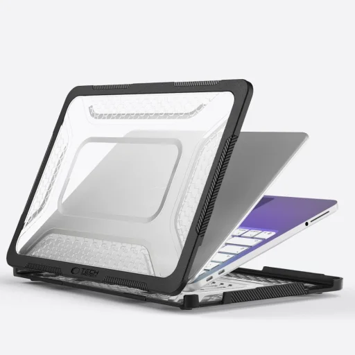 Tech-protect Kevlar Pro Macbook Neo 13 2026 Matná čierna/priehľadná - 6