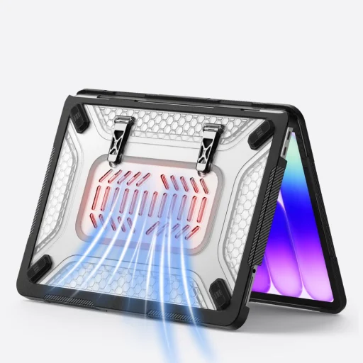 Tech-protect Kevlar Pro Macbook Neo 13 2026 Matná čierna/priehľadná - 8