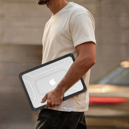 Tech-protect Kevlar Pro Macbook Neo 13 2026 Matná čierna/priehľadná - 9