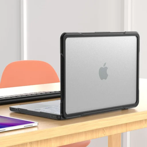 MacBook Neo 13 2026 Tech-Protect Velar matné čierne/priehľadné puzdro - 7