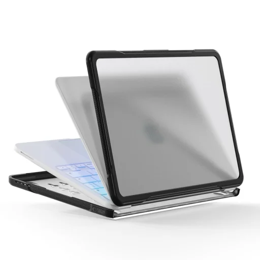 MacBook Neo 13 2026 Tech-Protect Velar matné čierne/priehľadné puzdro - 4