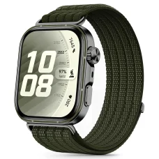 Huawei Watch Fit 3 / 4 / 4 Pro / 5 / 5 Pro Tech-Protect nylonový remienok vojenská zelená