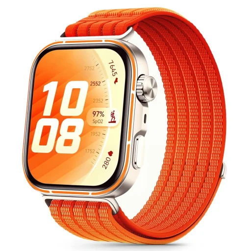 Huawei Watch Fit 3 / 4 / 4 Pro / 5 / 5 Pro Tech-Protect Nylon oranžový remienok - 1