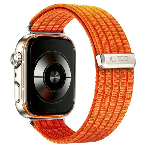 Huawei Watch Fit 3 / 4 / 4 Pro / 5 / 5 Pro Tech-Protect Nylon oranžový remienok - 2
