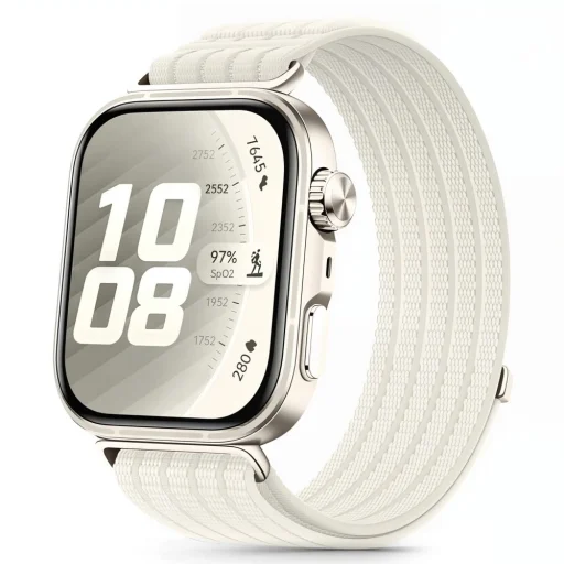 Huawei Watch Fit 3 / 4 / 4 Pro / 5 / 5 Pro Tech-Protect nylonový remienok hviezdny svit / béžový - 1