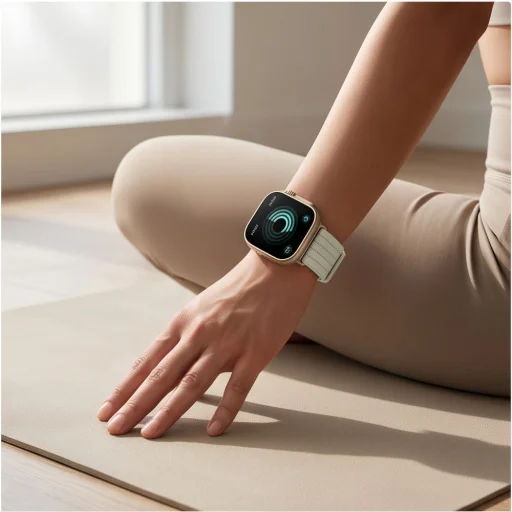 Huawei Watch Fit 3 / 4 / 4 Pro / 5 / 5 Pro Tech-Protect nylonový remienok hviezdny svit / béžový - 4