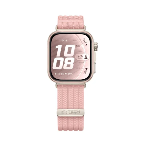Huawei Watch Fit 3 / 4 / 4 Pro / 5 / 5 Pro Tech-Protect nylonový remienok svetloružový - 3
