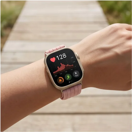 Huawei Watch Fit 3 / 4 / 4 Pro / 5 / 5 Pro Tech-Protect nylonový remienok svetloružový - 4