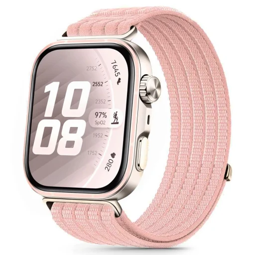 Huawei Watch Fit 3 / 4 / 4 Pro / 5 / 5 Pro Tech-Protect nylonový remienok svetloružový - 1