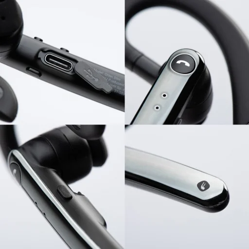 FORCELL Orion Slim fekete vezeték nélküli mono headset - 13