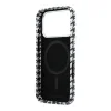 Čierny kryt Karl Lagerfeld PU Houndstooth Resin Plate MagSafe pre iPhone 17 Pro thumbnail