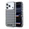Čierny kryt Karl Lagerfeld PU Houndstooth Resin Plate MagSafe pre iPhone 17 Pro thumbnail