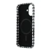 iPhone 17 čierny kryt Karl Lagerfeld PU Houndstooth Resin Plate MagSafe thumbnail