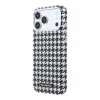 iPhone 17 Pro Max čierne puzdro Karl Lagerfeld PU pepitový vzor Resin Plate MagSafe thumbnail