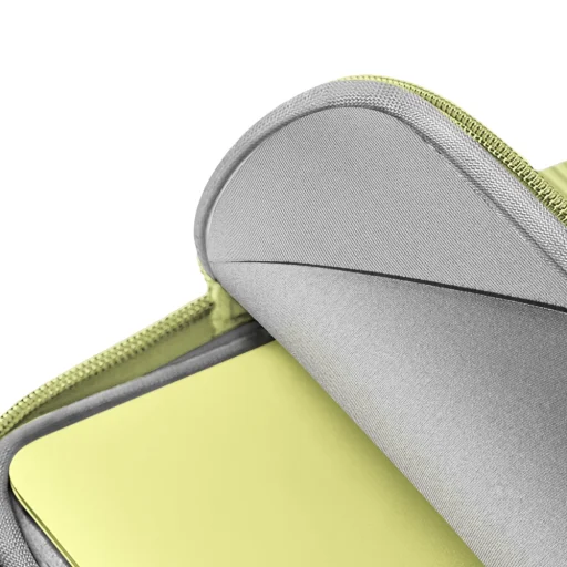 UNIQ Cyprus Ridge Edition 13 hüvelykes vízálló neoprén laptop tok, limezöld - 4