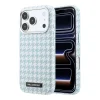 Modrý kryt Karl Lagerfeld PU Houndstooth Resin Plate MagSafe pre iPhone 17 Pro thumbnail