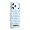Modrý kryt Karl Lagerfeld PU Houndstooth Resin Plate MagSafe pre iPhone 17 Pro thumbnail
