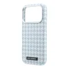 Modrý kryt Karl Lagerfeld PU Houndstooth Resin Plate MagSafe pre iPhone 17 Pro thumbnail