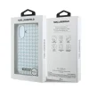 iPhone 17 modrý Karl Lagerfeld PU Houndstooth Resin Plate MagSafe kryt thumbnail