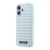 iPhone 17 modrý Karl Lagerfeld PU Houndstooth Resin Plate MagSafe kryt thumbnail