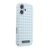 iPhone 17 modrý Karl Lagerfeld PU Houndstooth Resin Plate MagSafe kryt thumbnail