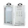 Karl Lagerfeld PU Houndstooth Resin Plate MagSafe puzdro pre Apple iPhone 17 Pro Max modré thumbnail