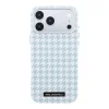 Karl Lagerfeld PU Houndstooth Resin Plate MagSafe puzdro pre Apple iPhone 17 Pro Max modré thumbnail