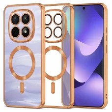 Xiaomi Redmi Note 15 5G / Note 15 4G / Poco M8 5G Oranžové puzdro Techsuit Luxury Crystal MagSafe
