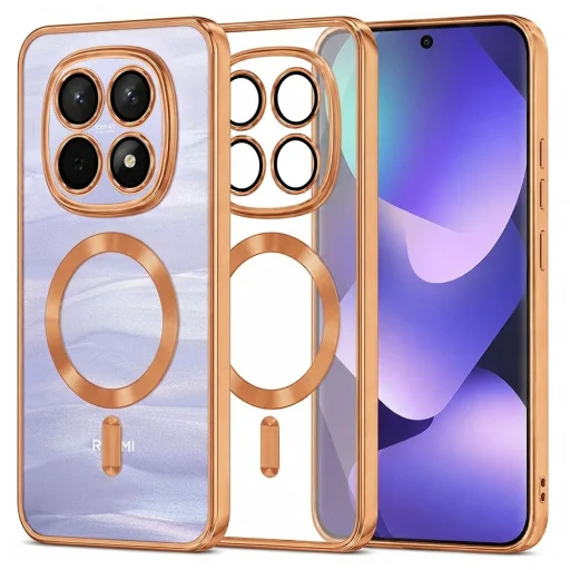 Xiaomi Redmi Note 15 5G / Note 15 4G / Poco M8 5G Oranžové puzdro Techsuit Luxury Crystal MagSafe - 1