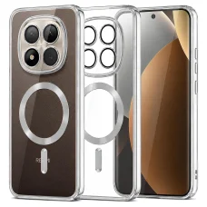 Xiaomi Redmi Note 15 Pro+ 5G / Poco M8 Pro 5G Ezüst Techsuit Luxus Kristály MagSafe tok