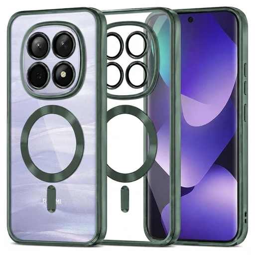 Xiaomi Redmi Note 15 5G / Note 15 4G / Poco M8 5G Techsuit Luxury Crystal MagSafe Mélyzöld tok - 1